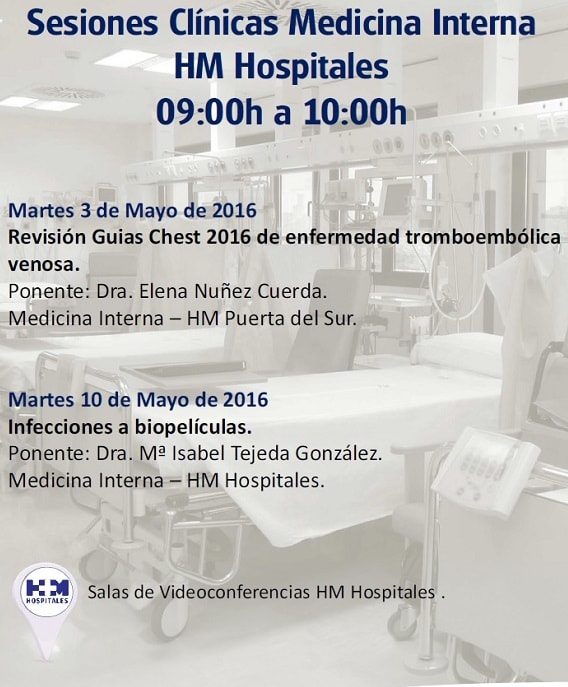 sesiones clínicas medicina interna HM Hospitales