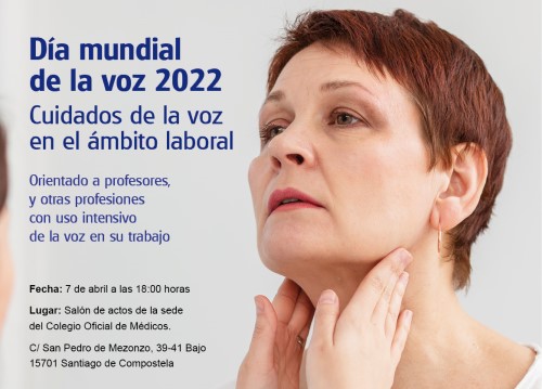 Especialistas de la unidad de patología de la voz del hospital HM Rosaleda imparten una charla sobre cuidados de la voz en el ám